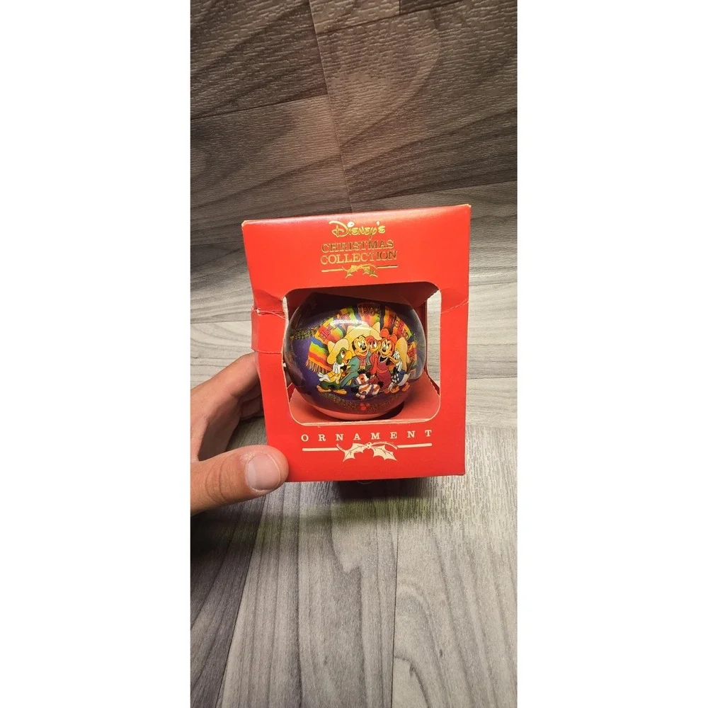 VINTAGE Disney's Mickey Mouse Glass Ball Collector's Ornament 1996